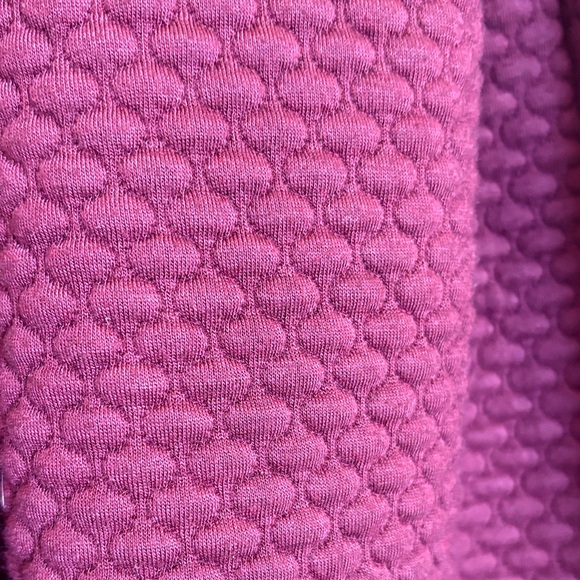 Esley Textured A-Line Skirt in Deep Burgundy - Picture 2 of 4